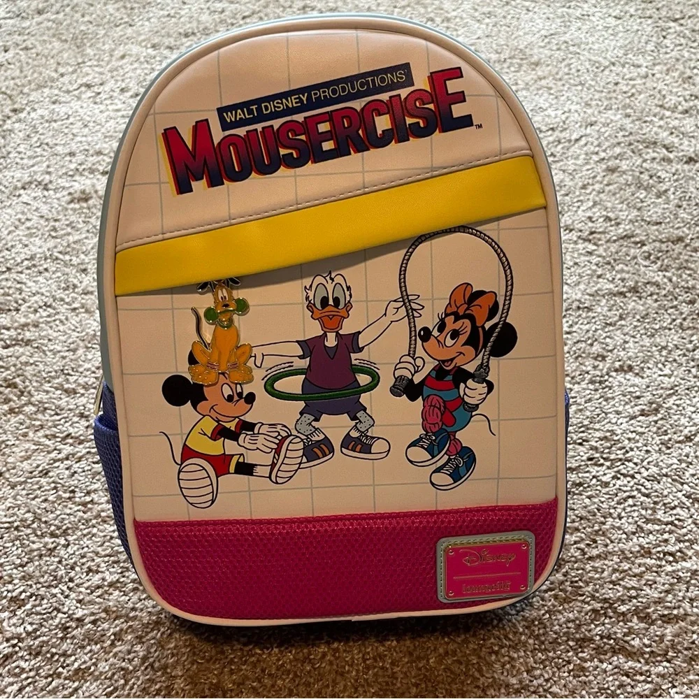 Walt Disney World Mousercise loungefly back pack - Picture 10 of 11